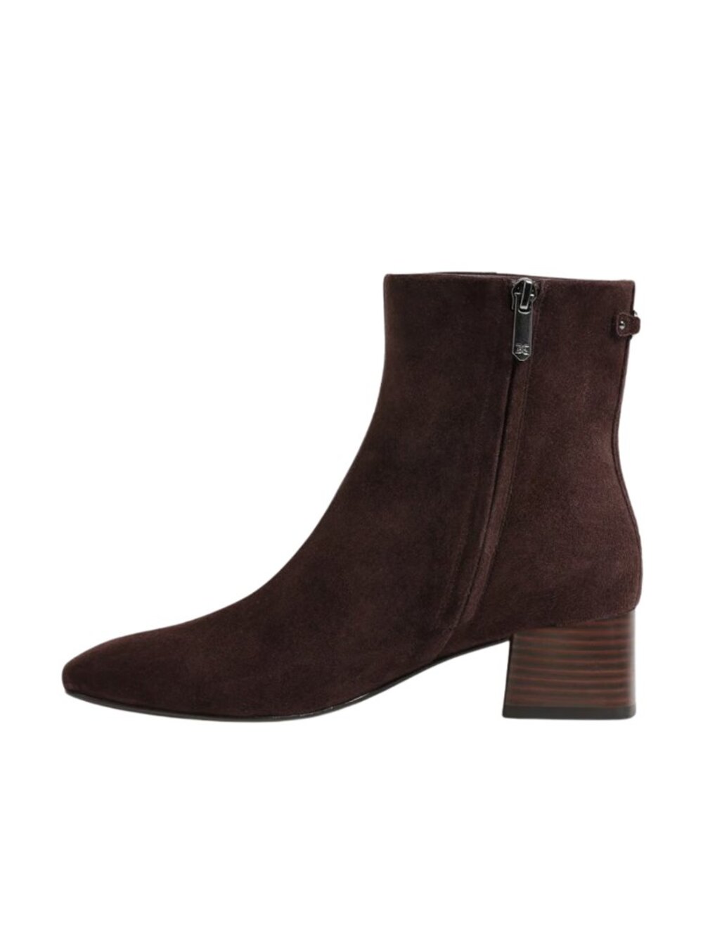 Sam Edelman Paige Ankle Boots Classic Brown Suede Block Heel - Size 9